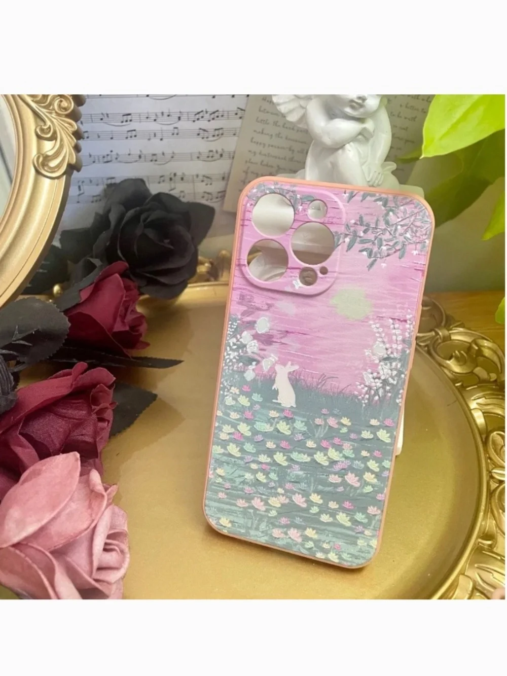 4 items.iPhone12/12promax/13/13PRO/13PROMAX cute case,cartoon case,vintage case